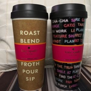 NEW Kate Spade New York 16oz Thermal Mugs Qty: 2